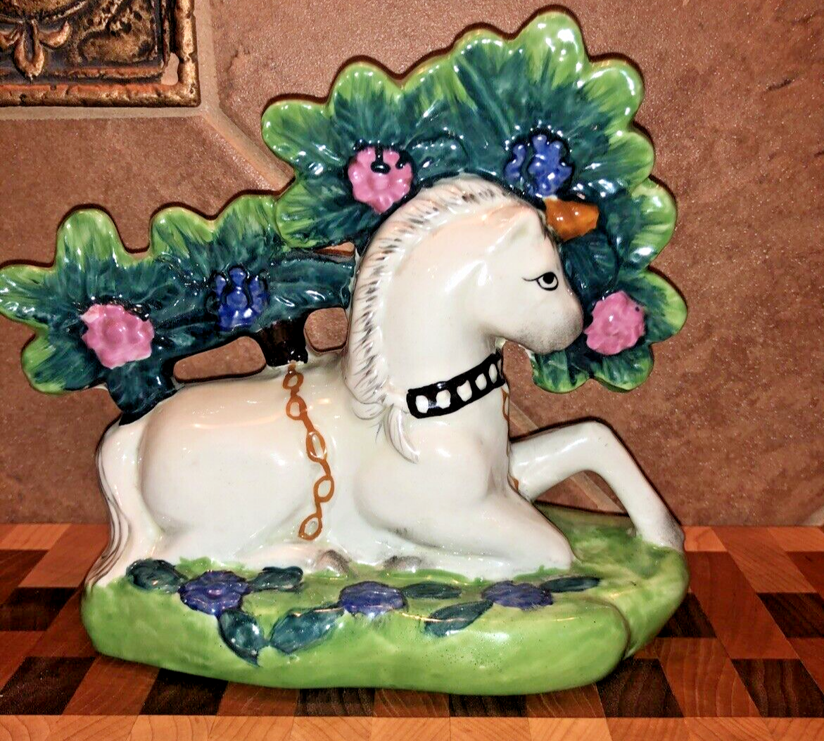 Vintage Staffordshire Unicorn/horse Figurine