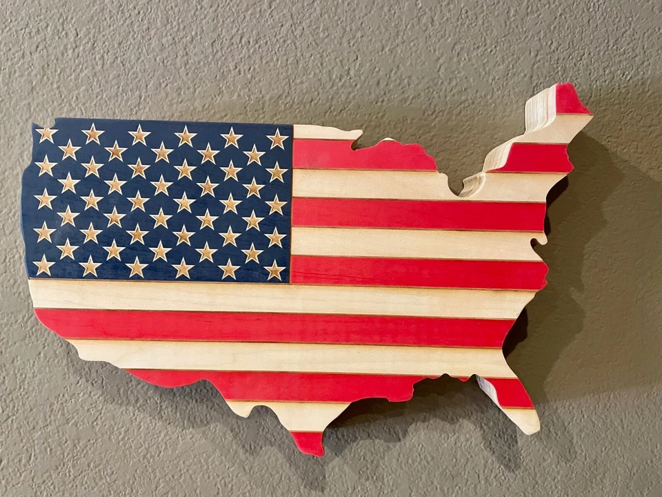 American Flag RFID Hidden Gun Art Safe Secret Firearm | Tactical Concealment Box - Image 2 of 4