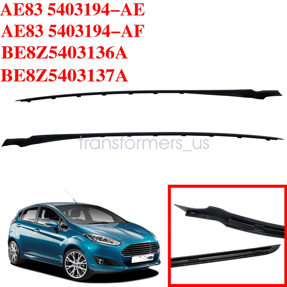 NEW For 11-19 Ford Fiesta RH+LH Windshield A-Pillar Trim Moulding PAIR Both Side - Image 4 of 4