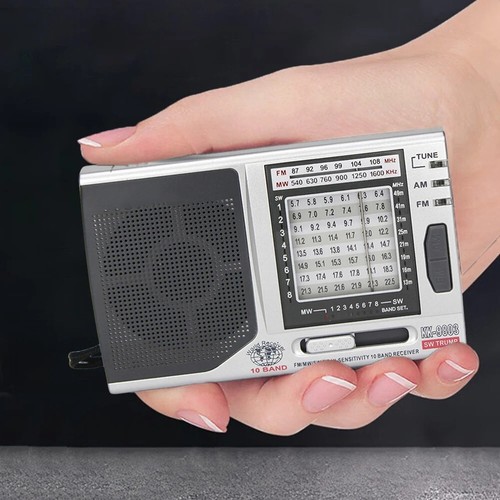 Portable AM FM SW Radio with Kickstand Lightweight Battery Operated Speaker - Picture 6 of 9