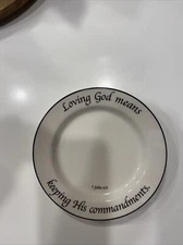 Feed on the Word Collection Bread & Butter Plate 6 1/4"  1John 5:3