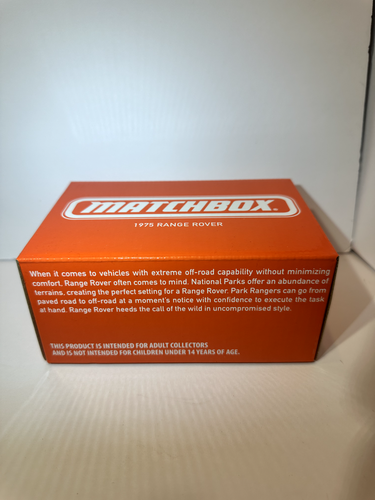 '25 Matchbox Collectors 1975 Range Rover National Parks Exclusive -- SEALED - Picture 7 of 7