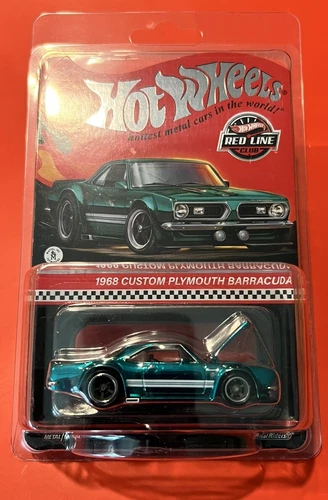 Hot Wheels 2024 RLC 1968 Custom Plymouth Barracuda Red Line Club Exclusive