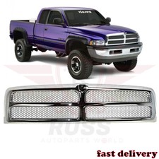 New Front Grille Chrome Frame Fits 1994-2002 Dodge Ram 2500 Pickup Ch1200178