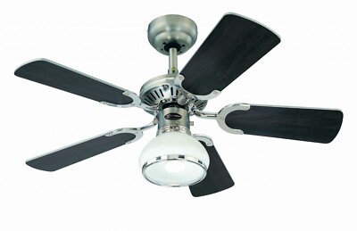 Westinghouse Deckenventilator Leuchte Princess Radiance Zinn 90 cm mit Zugschnur