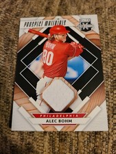 Alec Bohm 2020 Elite Extra Edition Prospect Materials Baseball Card PM-AB