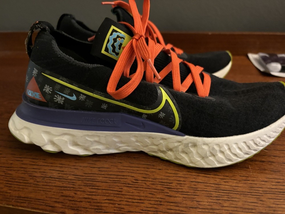 Nike Air React Infinity Run Flyknit A.I.R. Bright Black Cactus Men 8.5