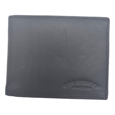 Bag Street 169C Herren Geldbeutel Leder Geldbörse   Schwarz