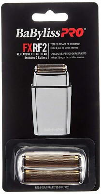 Babyliss Pro Replacement Foil Double Foil Head for FoilFX02 Silver Shaver FXRF2S