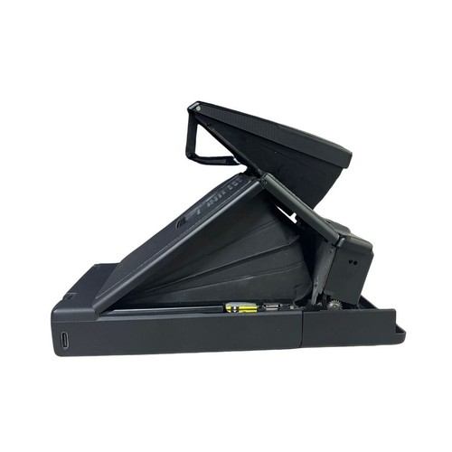 MODIFIED Polaroid SX-70 Instant Camera (i-Type Film w/ Power Back) BLACK - Picture 6 of 7