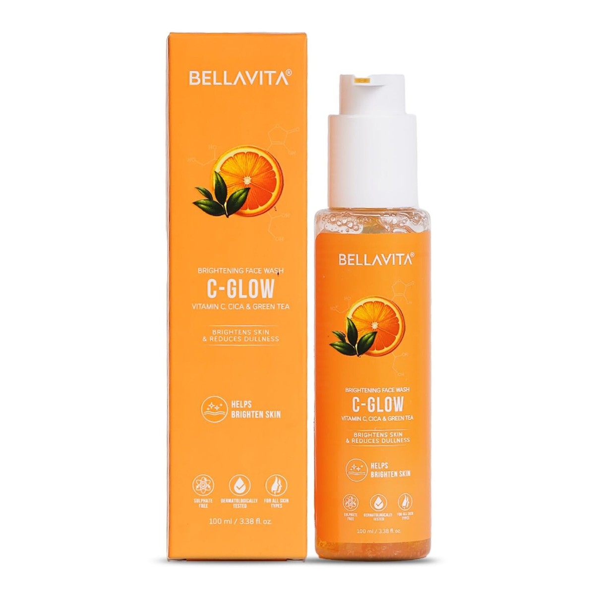 Bella Vita Organic Vitamin C-Glow Natural Face Wash with Honey
