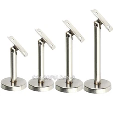 10PCS Stainless Steel Handrail Wall Floor Mounted Straight Post Bracket Support