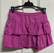 Children's Place Girls Pink Double Ruffle Skirt Size L 10/12
