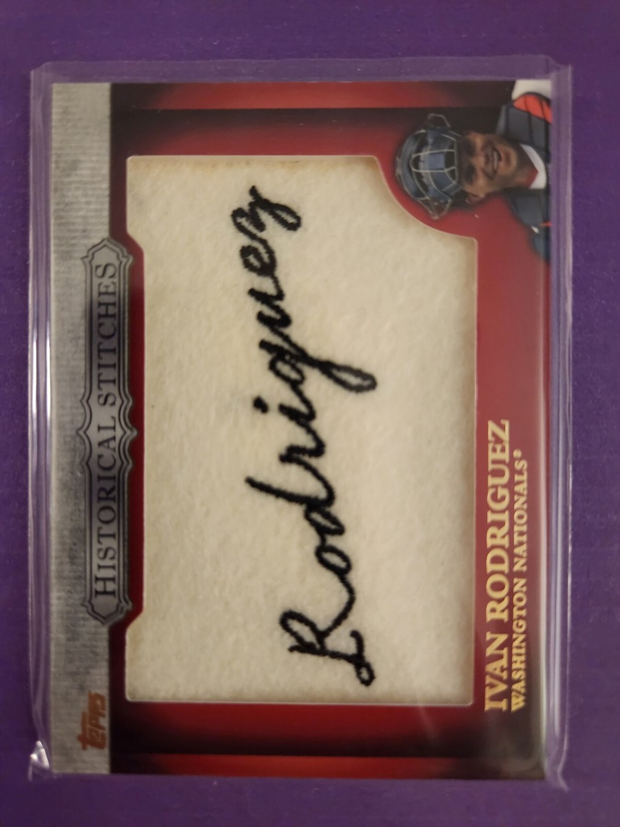 2012 Topps Historical Stitches #IR Ivan Rodriguez S2 - NM-MT | eBay