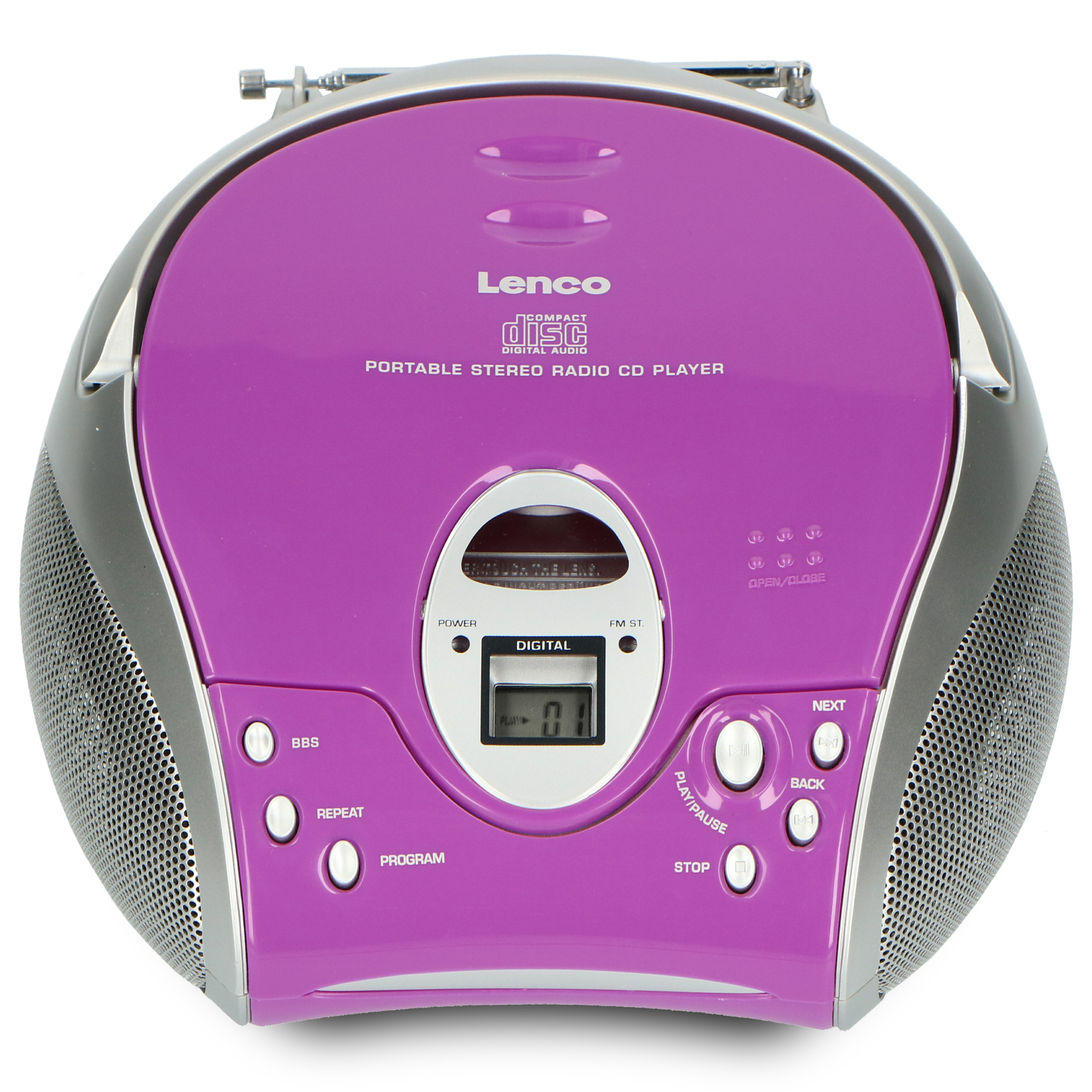 Thumbnail - Lenco Scd-24 Purple - Tragbares Fm-radio - Cd-player -