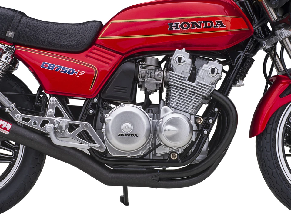 Honda CB750F Motorcycle Red with Helmet "Baribari Legend" (1986) 1/12 by Autoart - Image 3 of 4