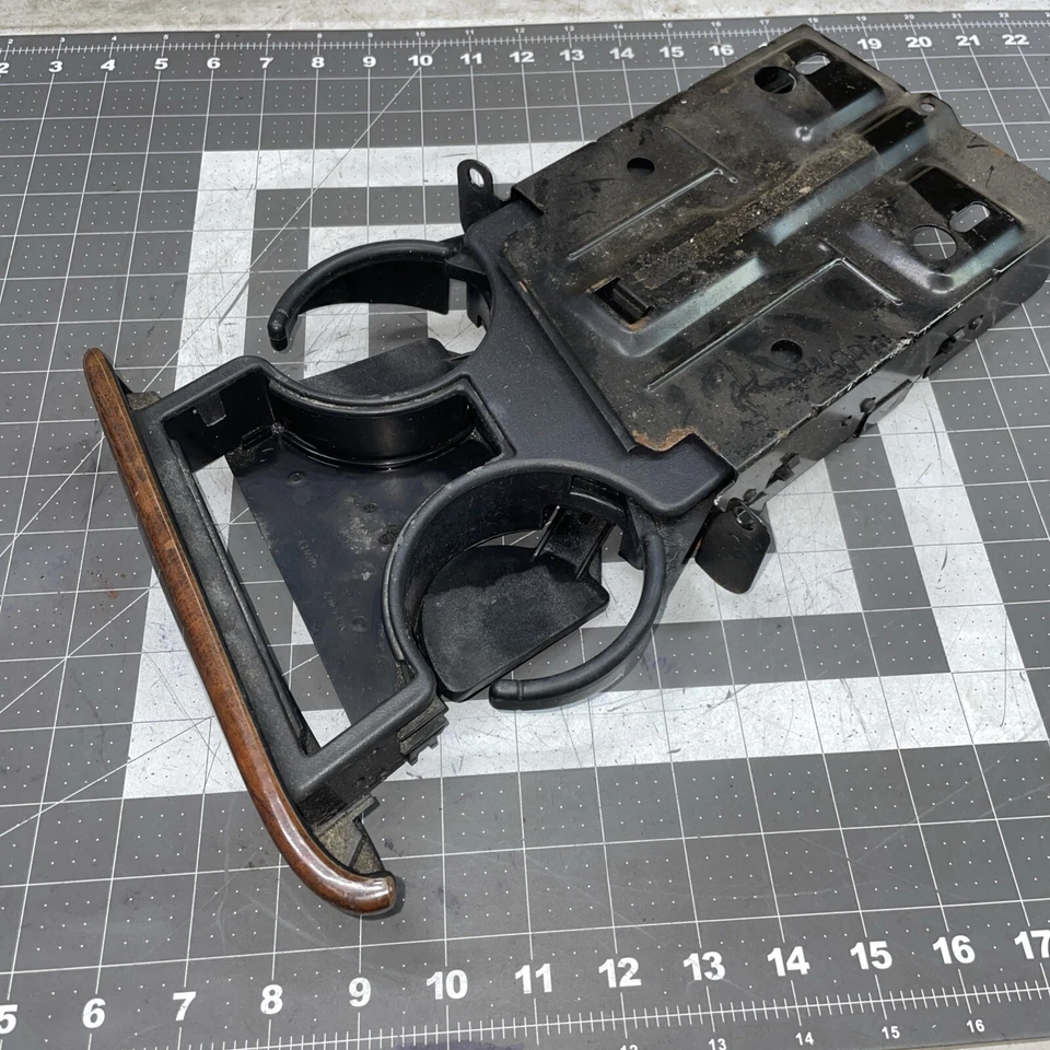 Ford Windstar 2001 2003 tablero central delantero portavasos madera grano áspero Foto 2 de 4