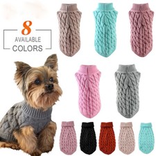 Dog Knitted Sweater Warm Winter Clothes Puppy Cat Coat Pullover Small Large P  
