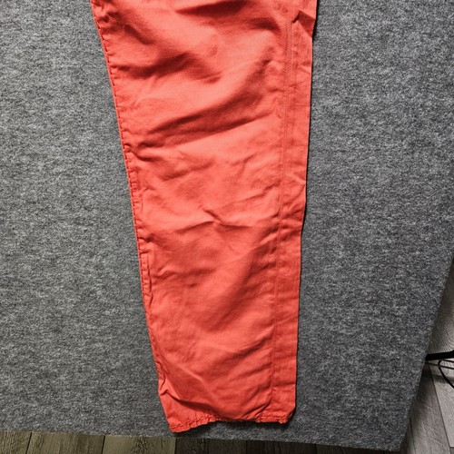 True Religion Rickey Super T Twill Relaxed Straight Fit Red Orange 42 X 32 Jeans - Picture 3 of 14