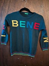 Kids Medium United Colors Of Benetton Sweater Wool Blend