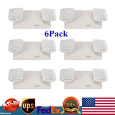 6pcs LED Emergency Exit Light Double Head Lamps Lighting Lamp Home Office Market