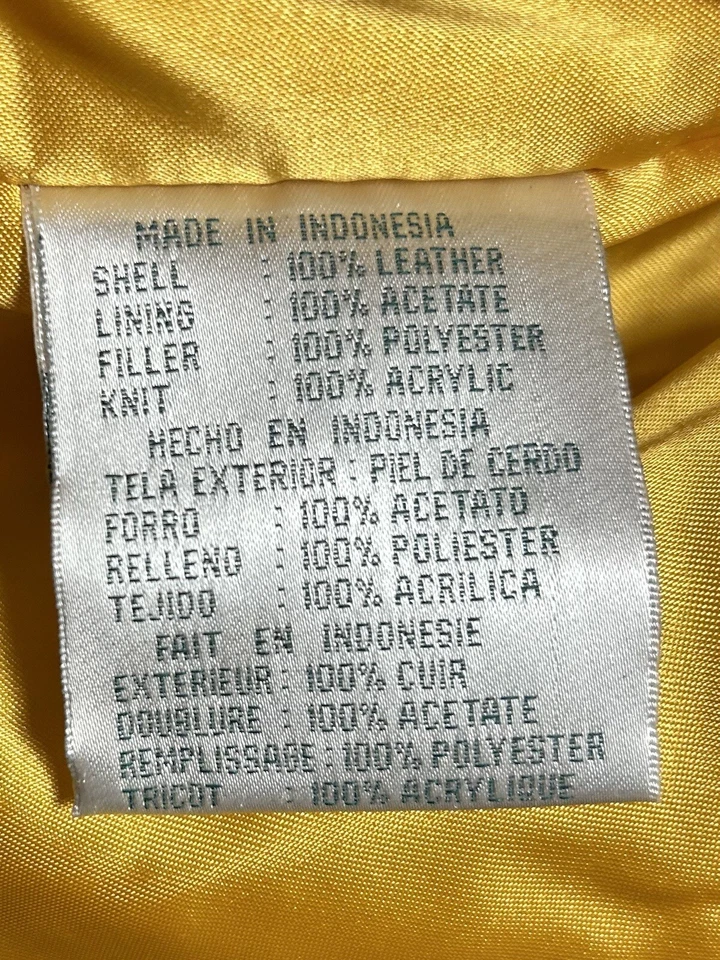 VTG Green Bay Packers G-III Carl Banks LEATHER Varsity NFL Jacket Men’s XL - Image 3 of 4