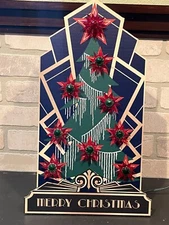 Art Deco Christmas Light Display Board for Matchless Stars & Vintage Reflectors