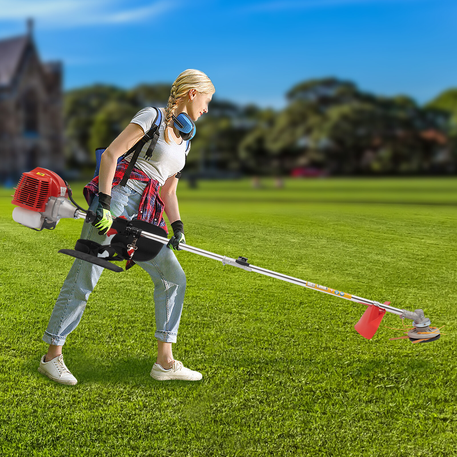 43cc 2-Stoke Gas Weed Trimmer Brush Cutter Lawn Edger Grass Trimmer Weed Eater?