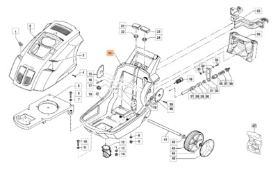 Tank Rahmen Hochdruckreiniger Modelle PW300HC Original Emak CH32060283B