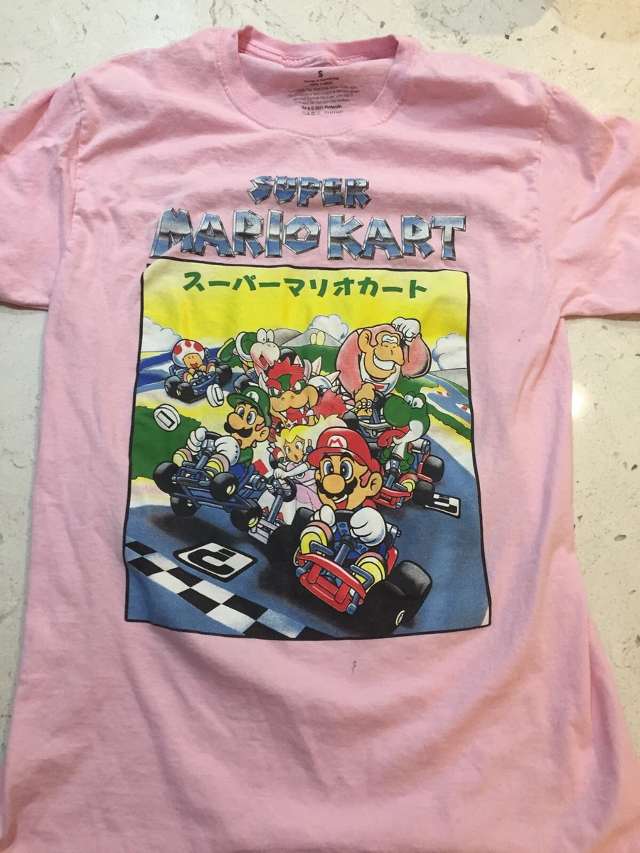 Pink mario 2025 kart shirt