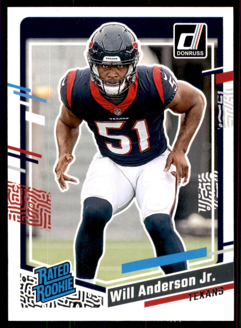 Will Anderson Jr. 2023 Donruss Football Houston Texans #342 RATED ROOKIE
