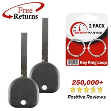 2 Replacement High Security Uncut Key Blade For Chevrolet & GMC (B120-PT, ID 46)