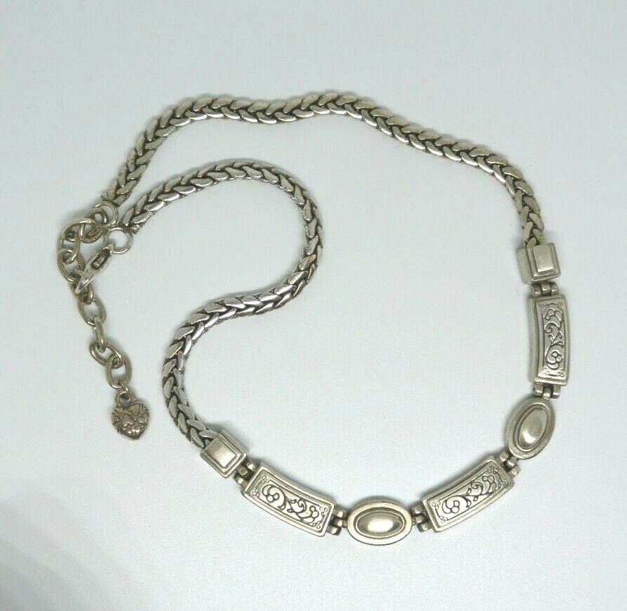 Brighton Etched Solid Rectangular Bar Oval Square… - image 2