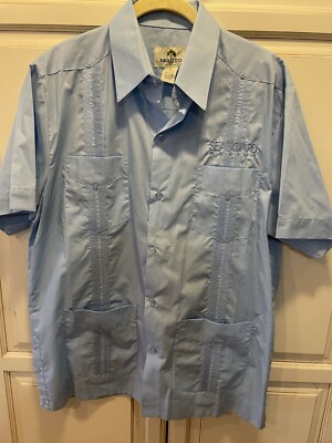 Mojito Collection Guayaberas Cuban Style Short Sleeve Shirt Men's Size XL NWOT