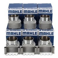 6X Mahle 5037192 Kolben Reparatursatz FüR Porsche 911 3.0 SC Carrera 93010396205