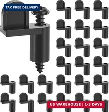 24 Pack 7/16 in Nylon Window Screen Clip with Screws Offset Clips for Fast