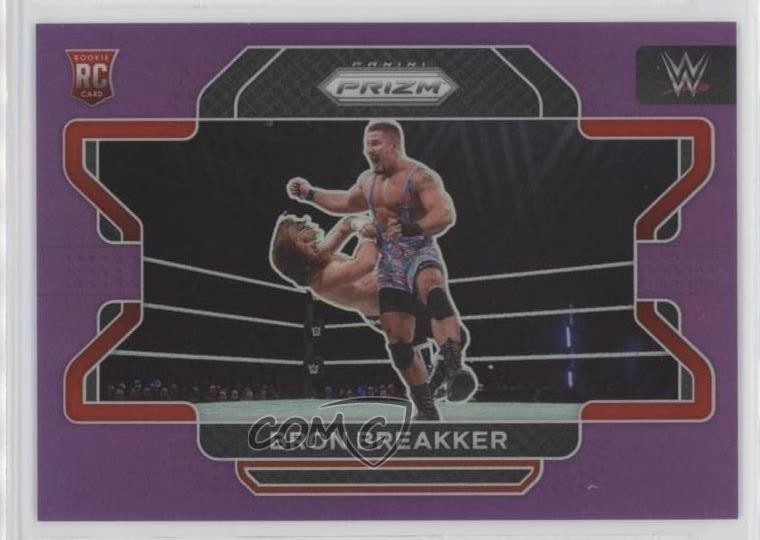 2022 Panini Prizm WWE Purple Prizm 117/149 Bron Breakker #39 0c3