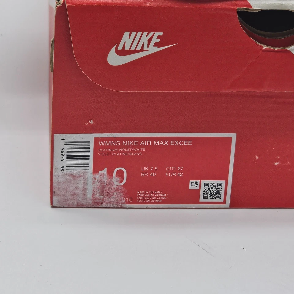 Nike Mujer Air Max Excee Platino Violeta/Blanco, Talla 10 FB8459-600 Foto 3 de 4