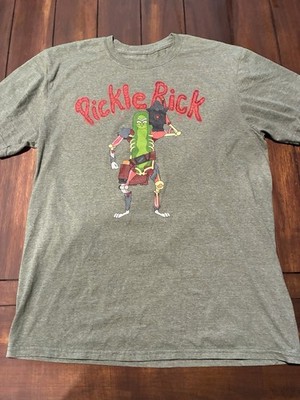 Rick and Morty T Shirt Mens Large Green Pickle Ricks Casual Ripple Junction