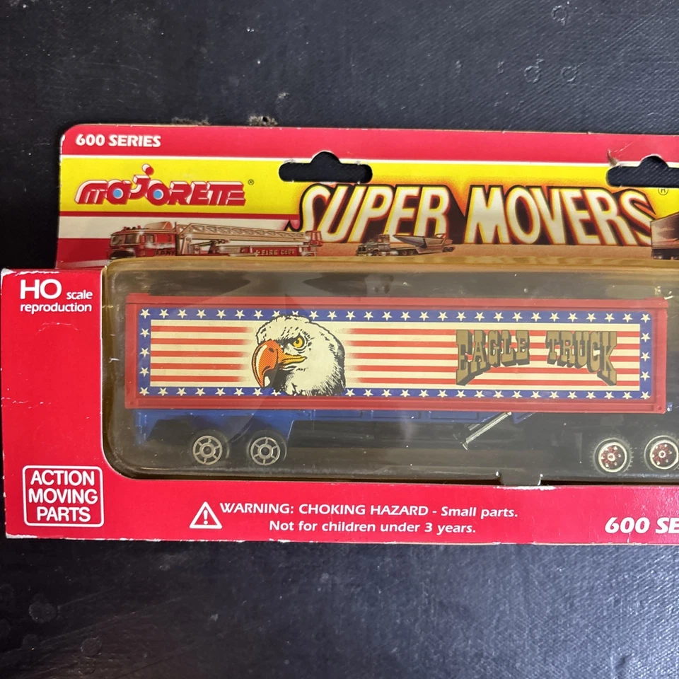 Camión de colección Majorette Super Movers Eagle serie 600 escala HO diecast Francia Foto 2 de 4