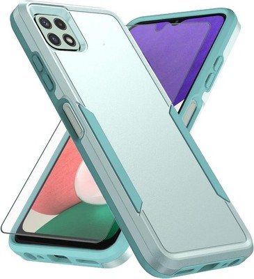 Phone Case for Samsung Galaxy A22 5G with Tempered Glass Screen Protector Cover