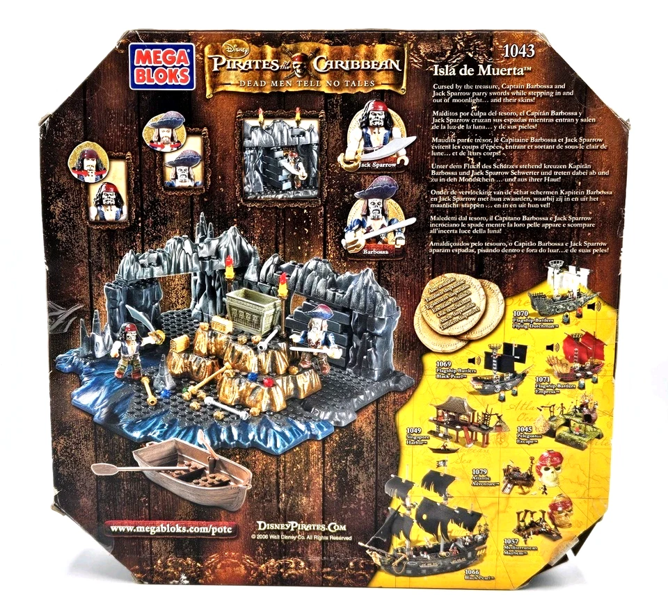 NEW Mega Bloks Pirates of the Caribbean 1043/1022 Isla de Muerta Set - Image 2 of 4