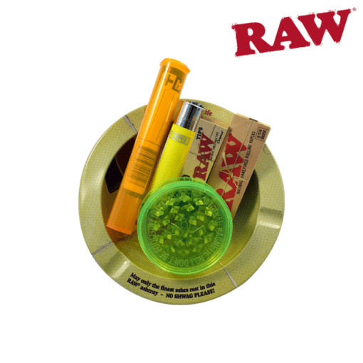 RAW Starter Kit 1 Rolling Set Ashtray Shredder Papers Tips C