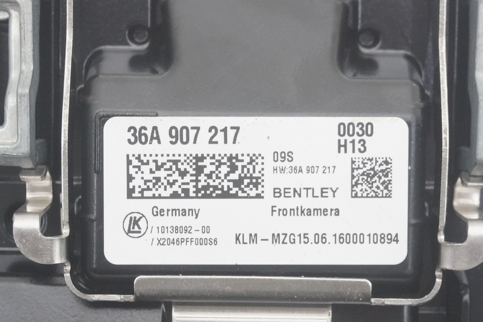 Bentley Bentayga 2016-2020 Front Lane keep assist camera P/N 36A907217
