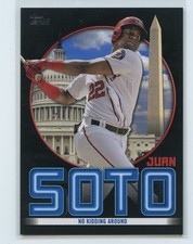 2021 Topps Juan Soto Highlights No Kidding Around #JSH-2 Black #d 32/299 Mets