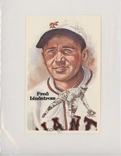 1981 Perez-Steele Hall of Fame Art Postcards Sixth Series Freddie Lindstrom lo8