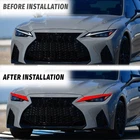 2PCS RED For 2021-2025 Lexus IS350 Accessories DRL Headlight Vinyl Decal Sticker