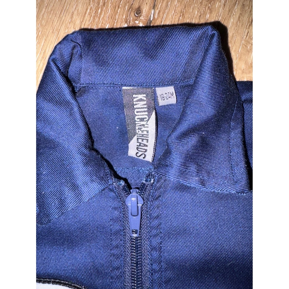 Mono de bebé Knuckleheads mono mecánico body azul marino 18-24 meses Foto 3 de 3