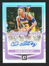 2024-25 Donruss Optic Cedric Ceballos Signature Series Silver Prizm Auto Lakers