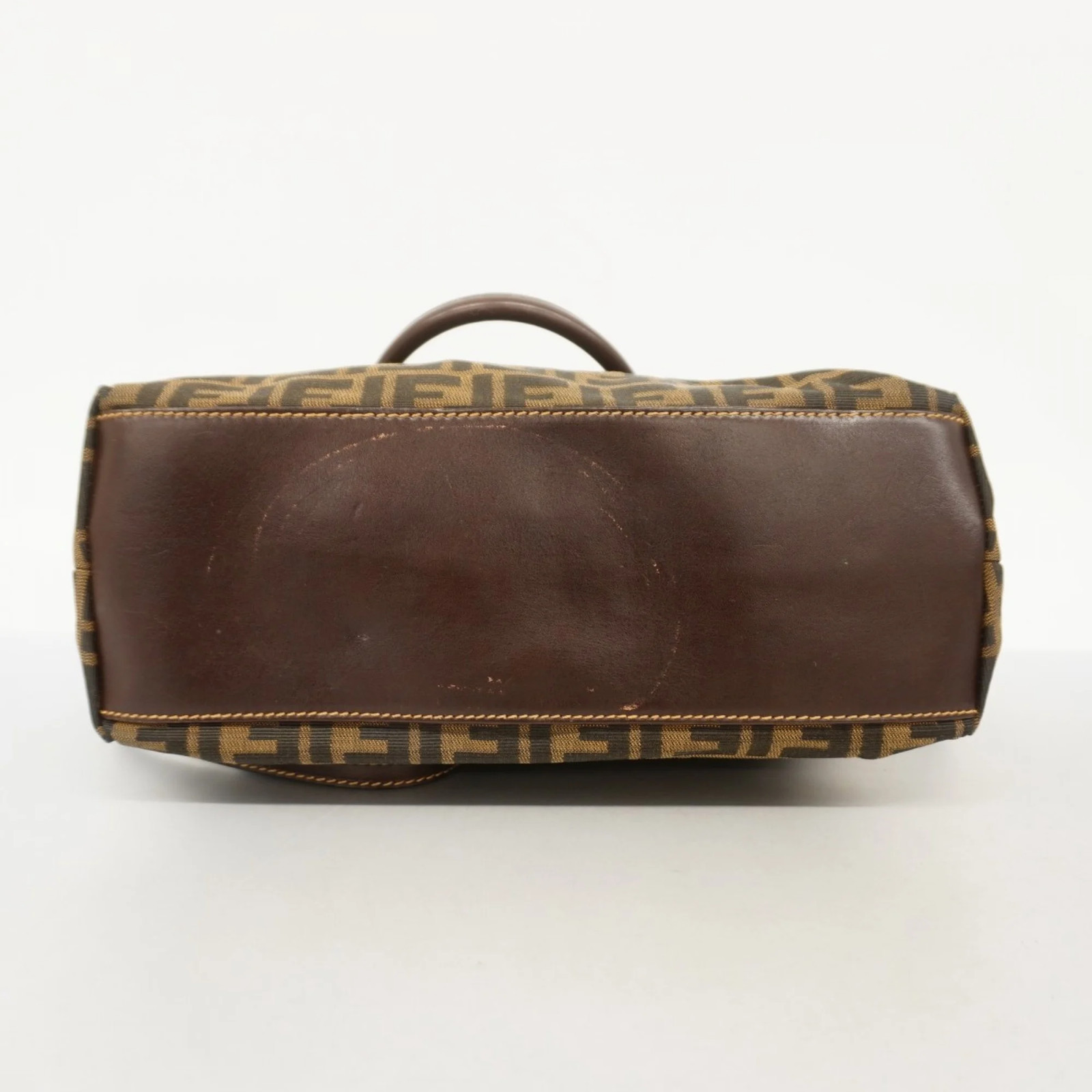 Fendi Zucca nylon canvas handbag, brown, 2-way bag for women GZl1fg3x thumbnail 3